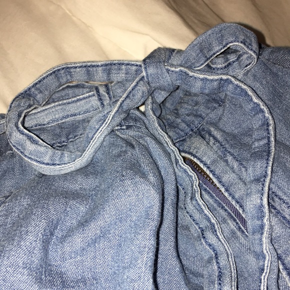 Thin Denim Paperbag Jeans - Picture 3 of 6